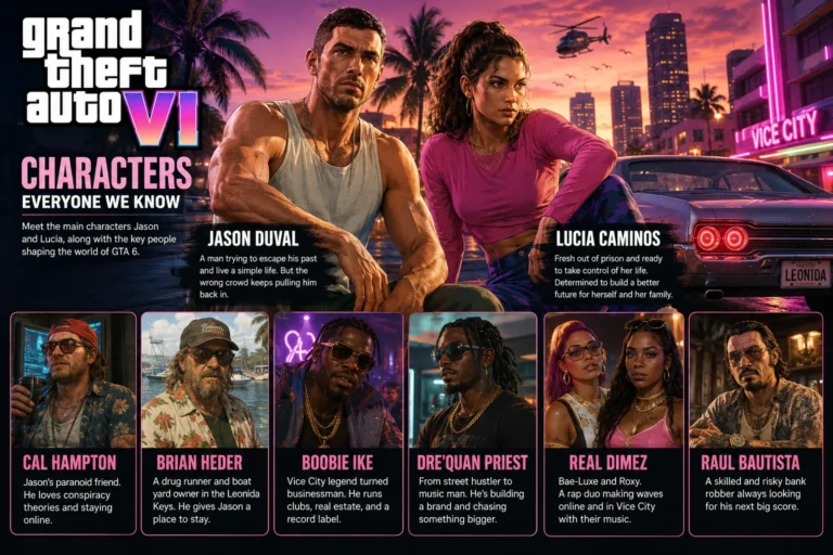 GTA 6 Characters: Jason, Lucia and Everyone We Know In 2026
