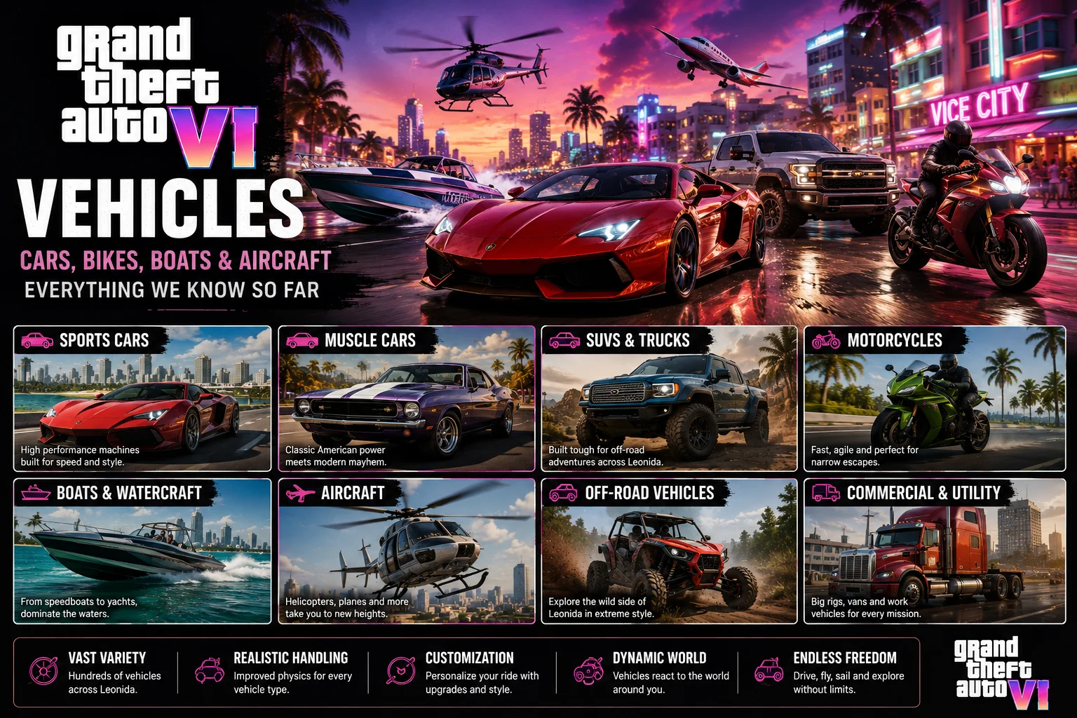 GTA 6 vehicles